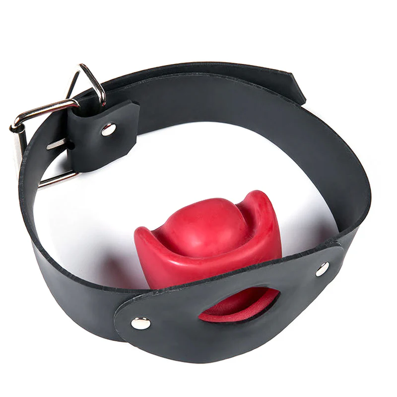 0920M  Super-Muffling Latex Mouth Gag with Rubber Strap - Extreme Silence Full Mouth Fit
