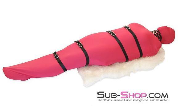 1728A      1" Buckling Bondage Strap, Black Leather - 5 Sizes! - Image 18