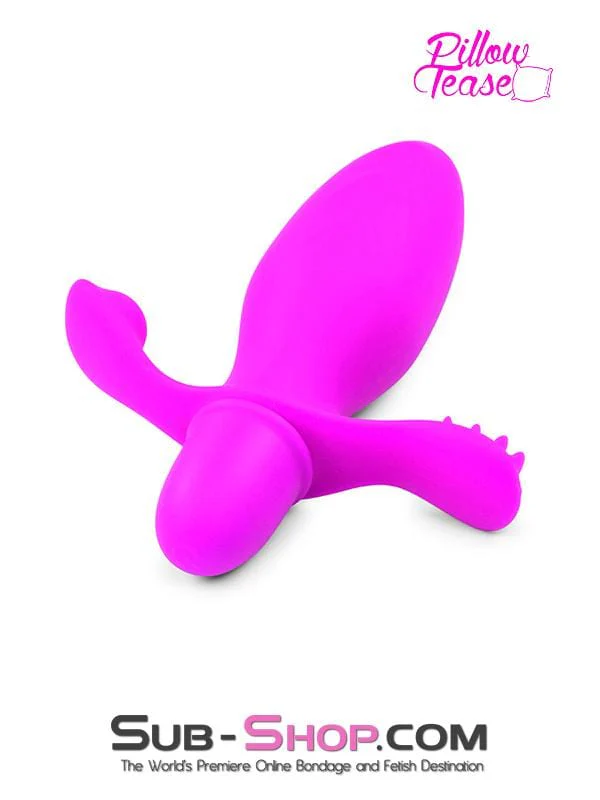 1513M      10 Function Silicone Anal Vibrator with Perineum Stimulator - Image 3