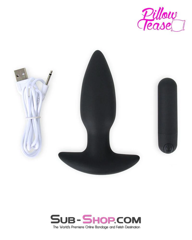 0421E      10 Function Waterproof Silicone Rechargeable Anal Plug - Image 7