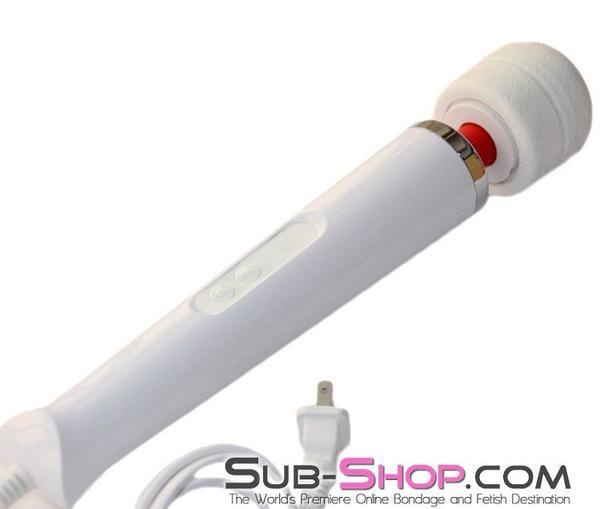 9078RS       30 Speed Multi-Function Magic Wand Massager, White - Image 9