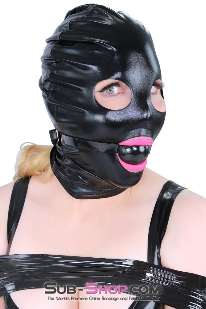 3484LB      Shiny Spandex Open Mouth & Eyes Hood - Image 4