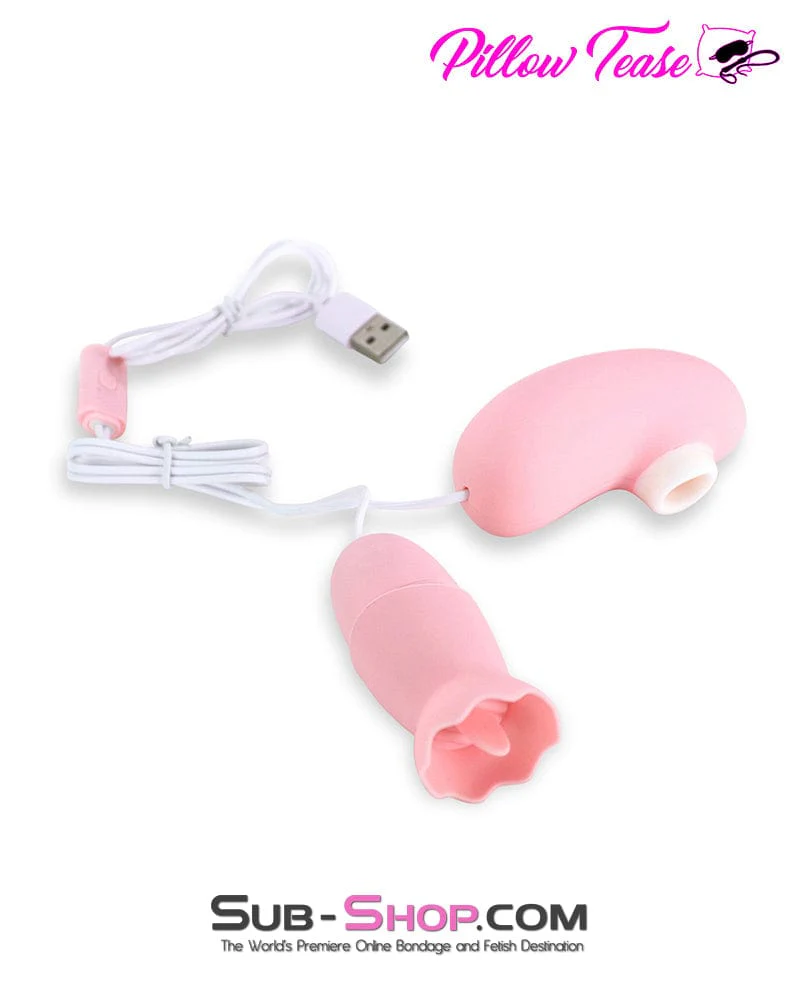 9979M      7 Function Suction and Vibration Bullet Dual Ended Pleaser - Image 3