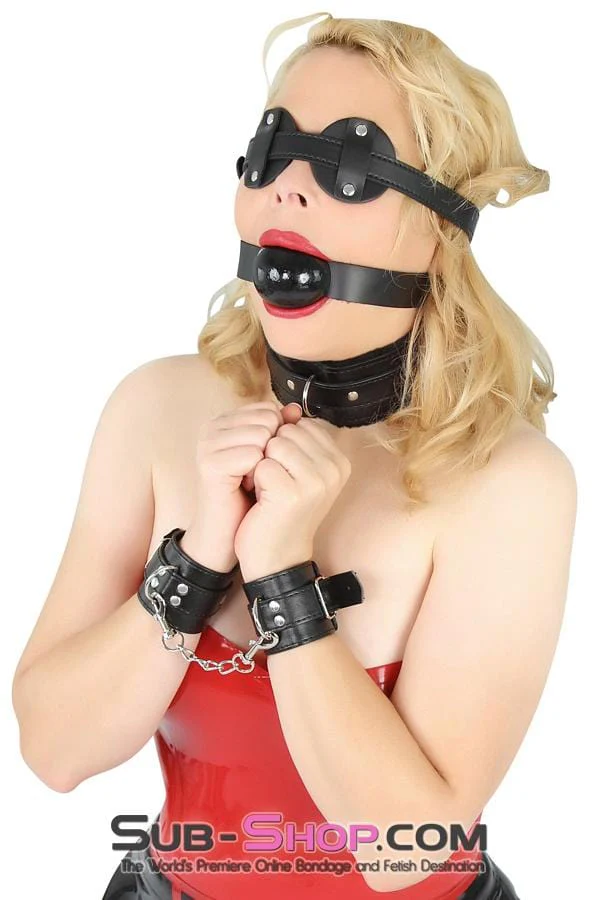 8989DL      Basic Instinct Leatherette Wrist Cuffs - Image 13