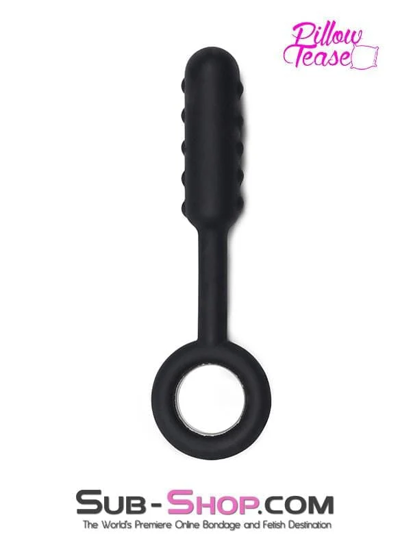 1595M    Bumpy Silicone Anal Probe with Metal Pull Ring Base - LAST CHANCE - Final Closeout! - Image 5