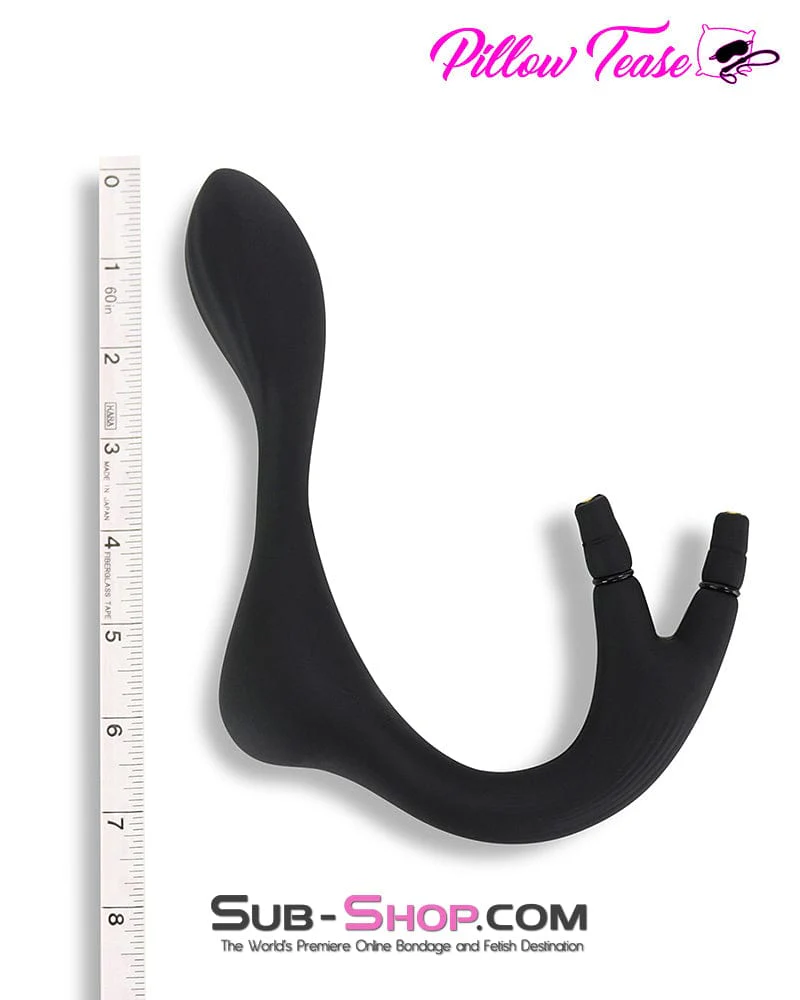 5722M      Double Bulb Inflatables Silicone Butt Plug with 2 Removable Pumps - Image 2