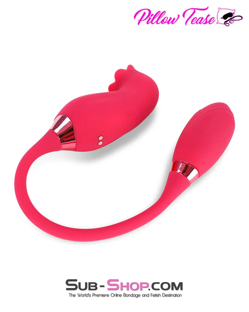 9939M      Double Headed 10 Function Waterproof Rechargeable Suction and Vibrating Bullet - Image 3