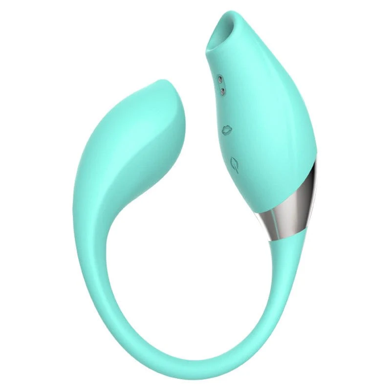 9856M      Dual Motor 8 Function Vibrating + 5 Function Clitoral Suction Teaser