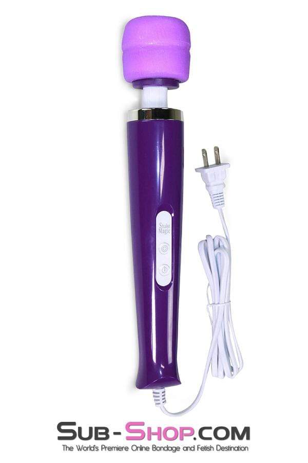 1842DL      Euro Plug 10 Function Love Magic Massager, Purple - Image 2