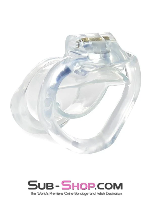 0397AE      Exposed in Chastity High Security Keyed Tumbler Locking Male Chastity with 4 Base Cock Ring Sizes - Image 5