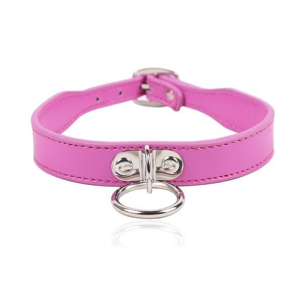 5751RS     Hot Under the Collar Dainty Ring Bondage Collar - Image 2
