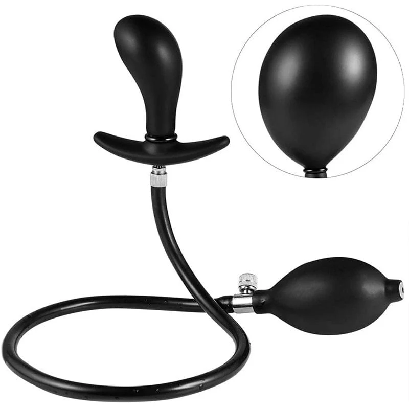 0624M      Inflatable Prostate Massager Plug with Removable Pump Hose - Image 9