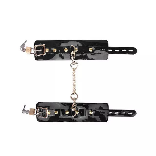 1343DL      Locking Patent Wrist or Ankle Bondage Cuffs - Image 8