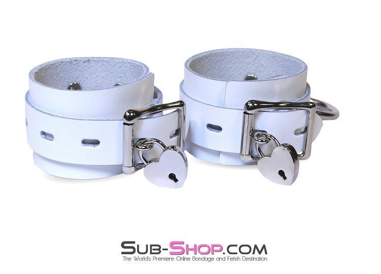 9741A      Pure Submission Locking Leather Ankle Cuffs - Image 10