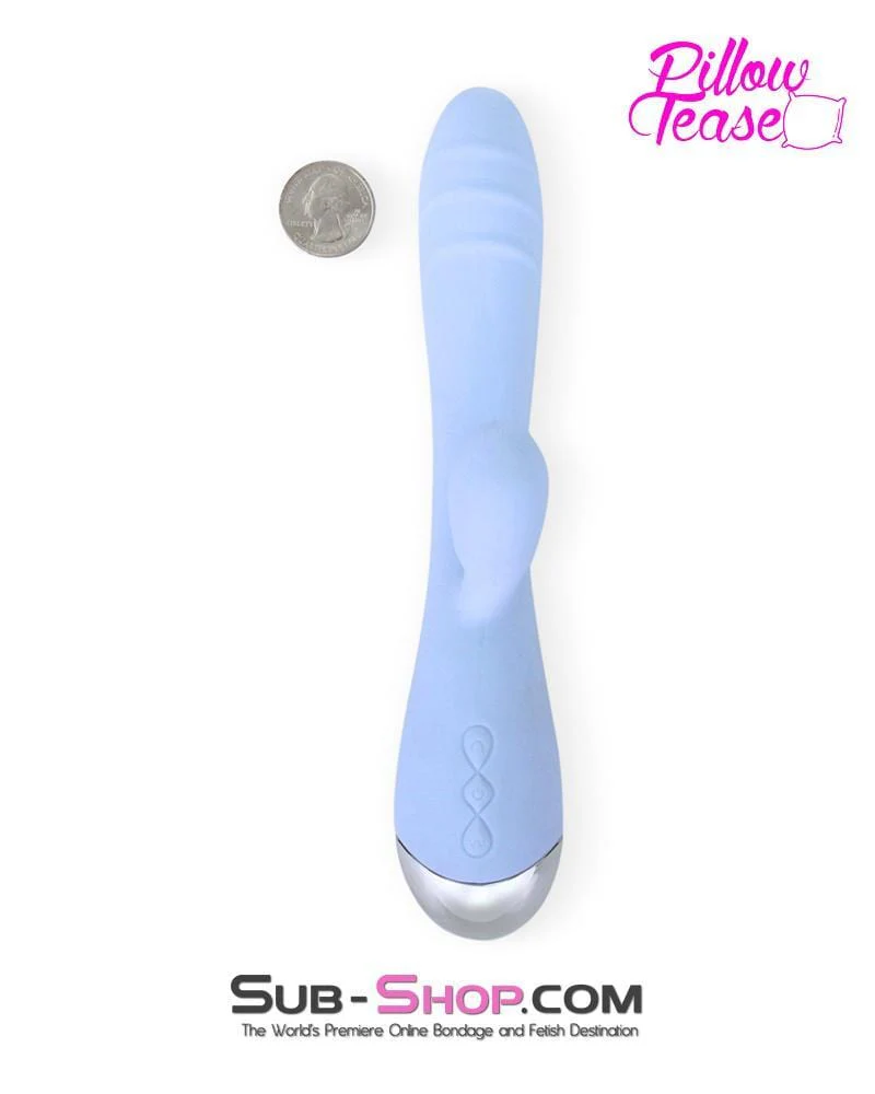 0420E      Rechargeable 10 Function Luxury Waterproof Vibe with Clit Stimulator - Image 4