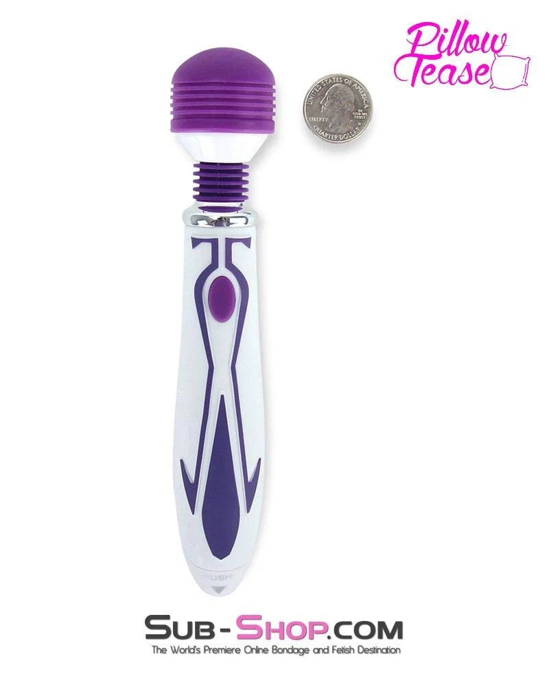 7183M-SIS      Sissy Hussy 20 Function Cordless Mini Wand Vibrator - Image 3
