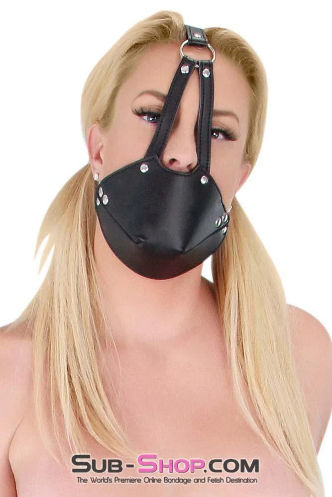 7875DL      Slave Muzzle Ball Gag Trainer Set - Image 19