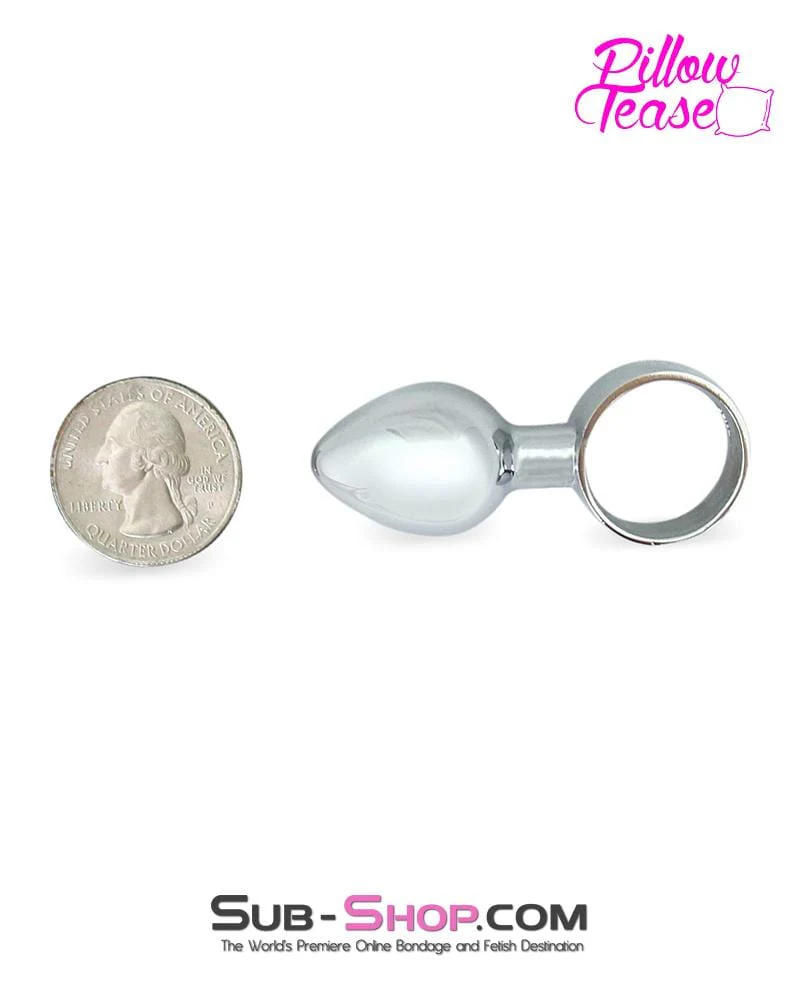 0353E      Small Chrome Butt Plug Ring - LAST CHANCE - Final Closeout! - Image 4