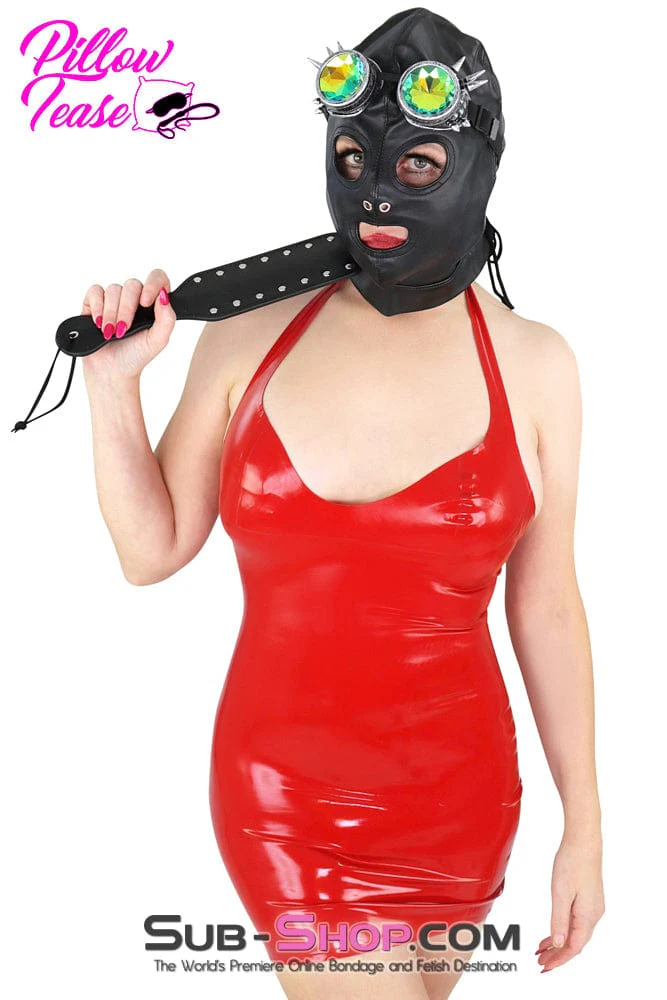 2772M      Soft Leatherette Open Mouth and Eyes Lacing Hood - MEGA Deal! - Image 19