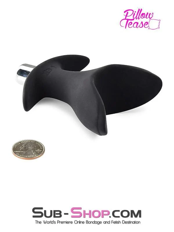 0829RS      Vibrating Self Expanding Silicone Anal Training Plug - Image 6