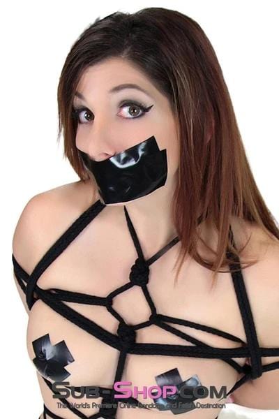 4709A      World's Best Gag Tape, Black - Image 6